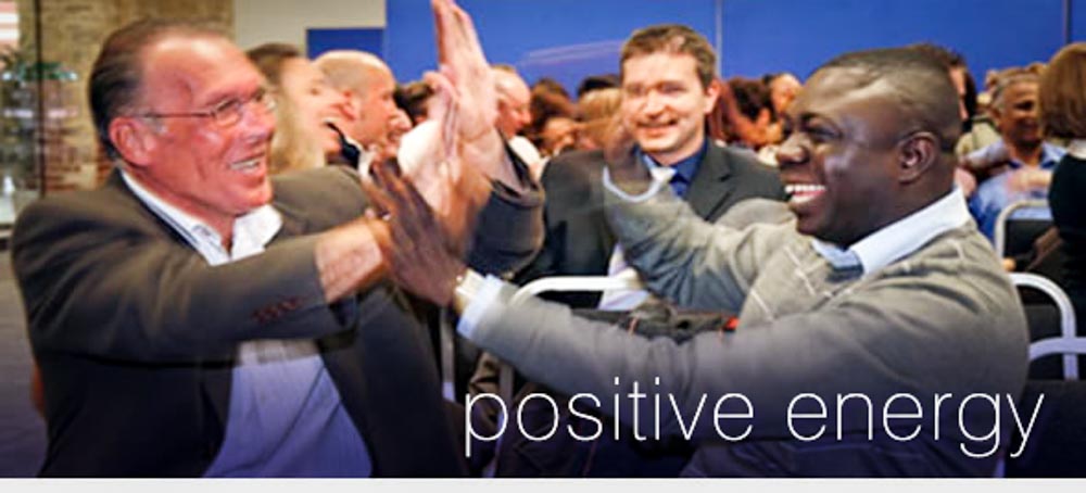 conference activities and energisers, two men in a warm up session